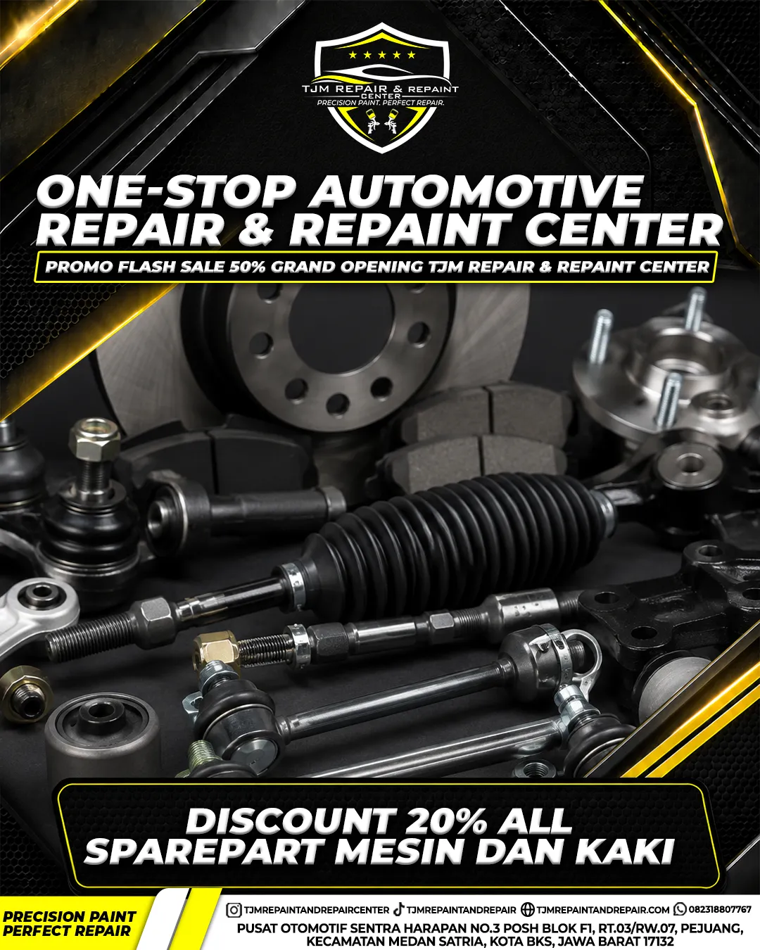 Discount 20% All Sparepart Mesin & Kaki