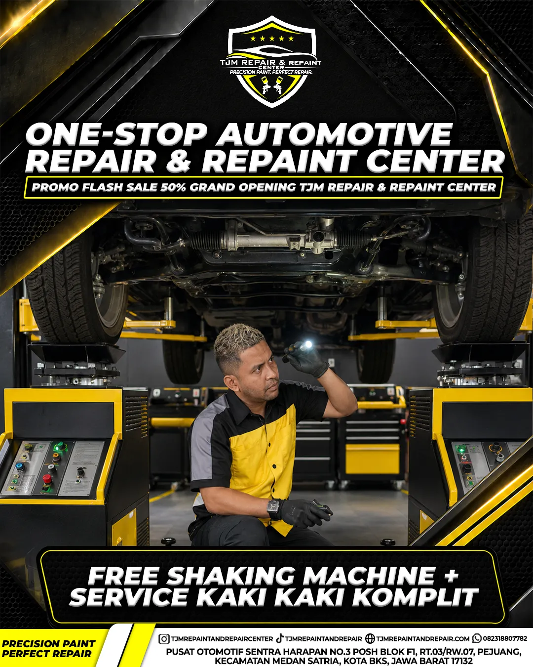 Free Shaking Machine + Service Kaki Kaki Komplit