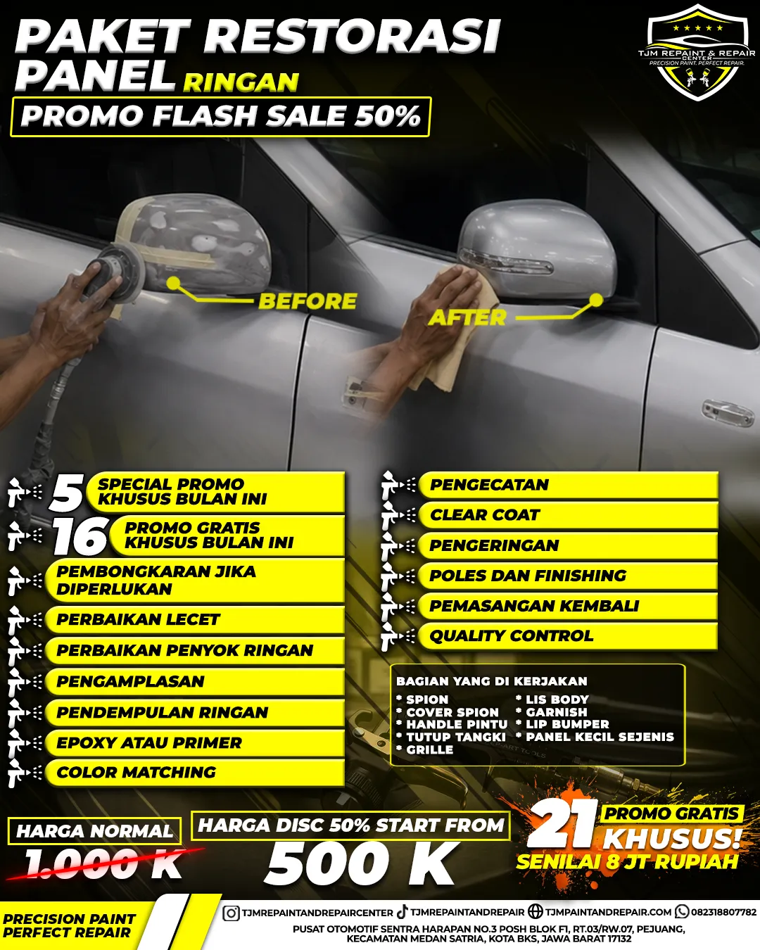 PAKET RESTORASI PANEL RINGAN